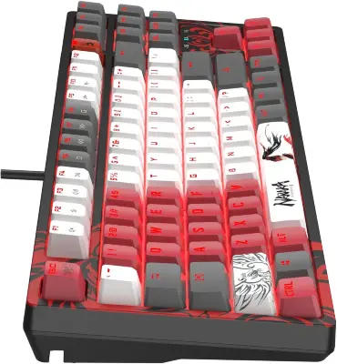 Клавиатура A4Tech Bloody S87 Naraka проводная USB черный/красный
