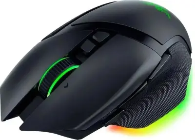 Мышь беспроводная/проводная Razer Basilisk V3 Pro 35K черный, 35000 dpi, радиоканал, Bluetooth, USB, кнопки - 11