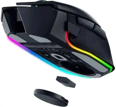 Мышь беспроводная/проводная Razer Basilisk V3 Pro 35K черный, 35000 dpi, радиоканал, Bluetooth, USB, кнопки - 11