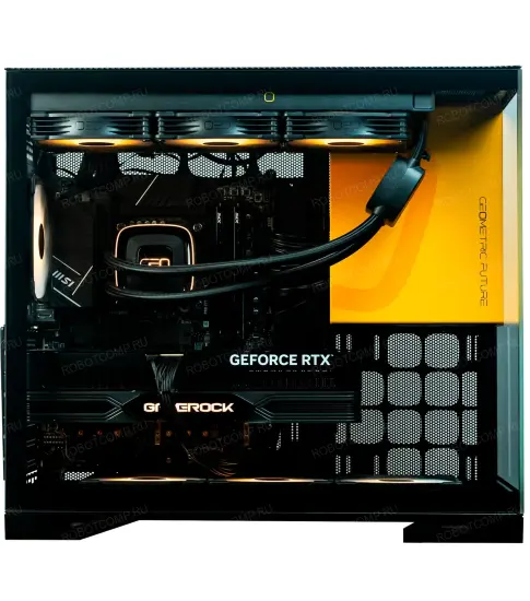 Игровой компьютер Зевс 3.0 Aqua Black/Yellow